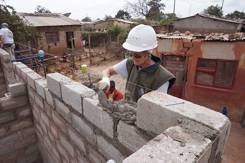 fighting extreme poverty and social exclusion in Zambia: building homes