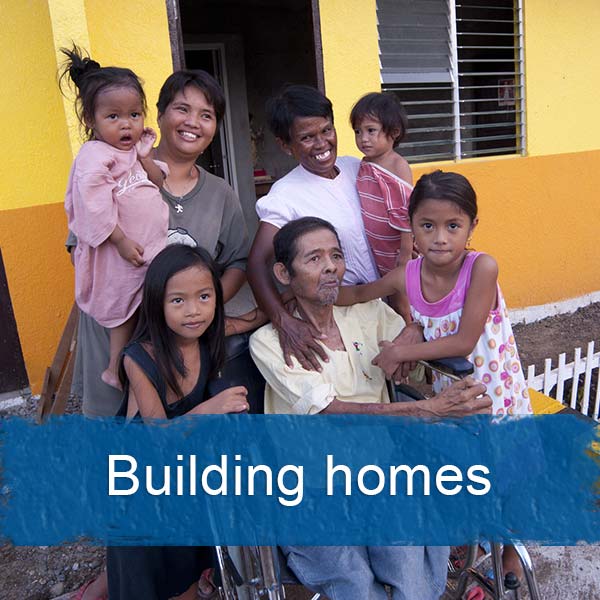 building homes and shelters
