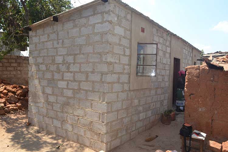 Volunteers in Zambia built a home for a vulnerable family