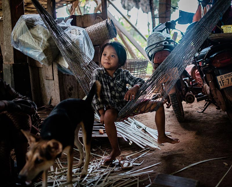 Benefits of volunteering abroad - here fighting poverty in Cambodia