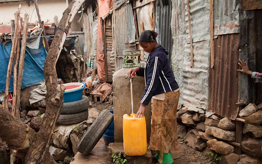 Poverty in Addis Ababa slums rehabilitation