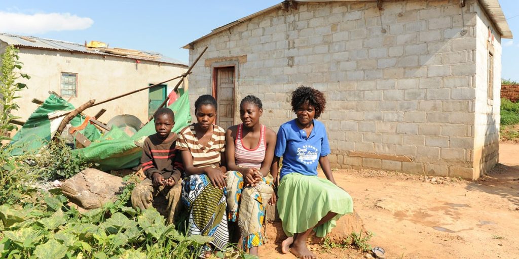 A beneficiary family from Zambia