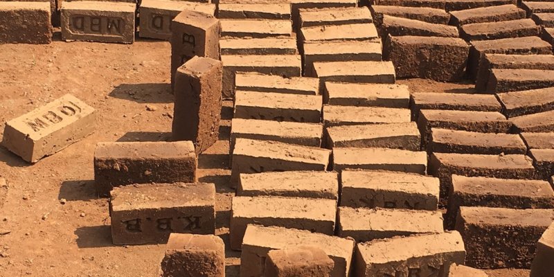 Construction site India Bricks