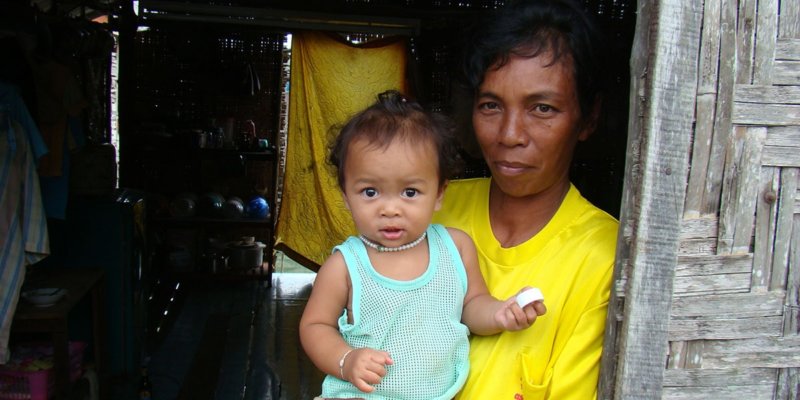 a beneficiary family in Thailand