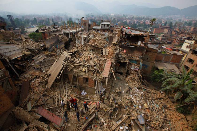 Nepal earthquake aftermath & damage