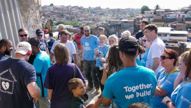 Volunteer celebration in Recife, Brazil