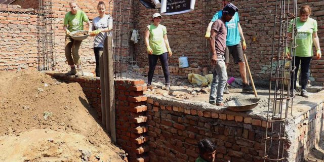 andhra pradesh floods house construction site