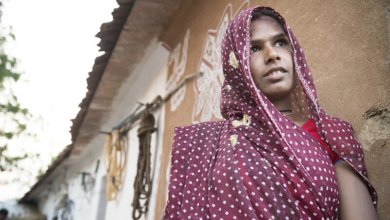 Woman in poverty India