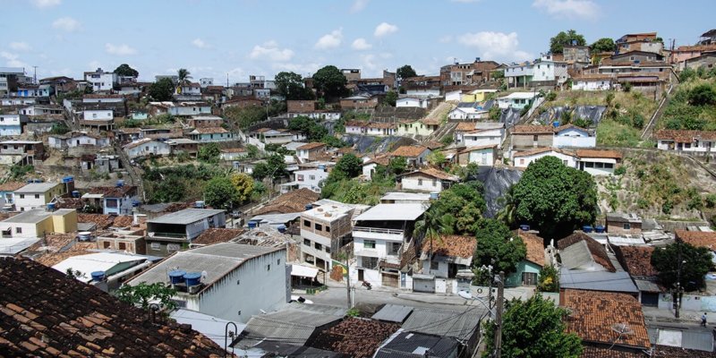 Bomba favela in Recife, Brazil