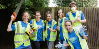 P&G team renovating women's refuge