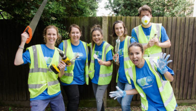 P&G team renovating women's refuge