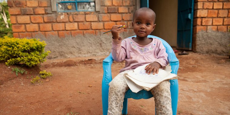 Young girl in Kenya