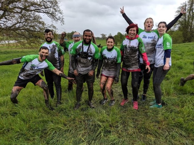 Volunteers take on a challenge to raise funds for Habitat for Humanity Great Britain.