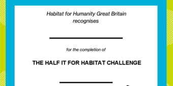 Half it for Habitat Certificate