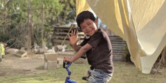 Guatemala boy on bike