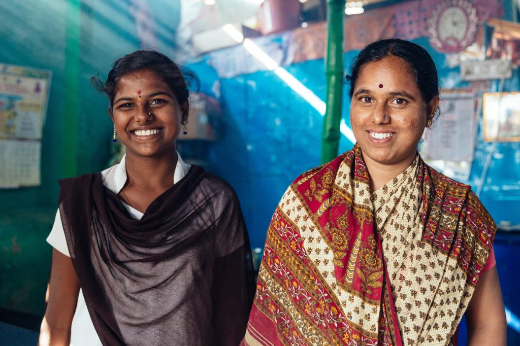 KARNATAKA, INDIA (02/17/18) -A woman and her daughter used their micro-loan to improv their shop, allowing them to cook and sell more goods and increase their income. © Habitat For Humanity International / Annalise Kaylor