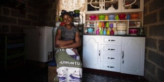 Zambia - woman in her home