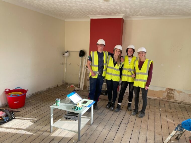 Blackstone partner with habitat for humanity great britain volunteering in the UK