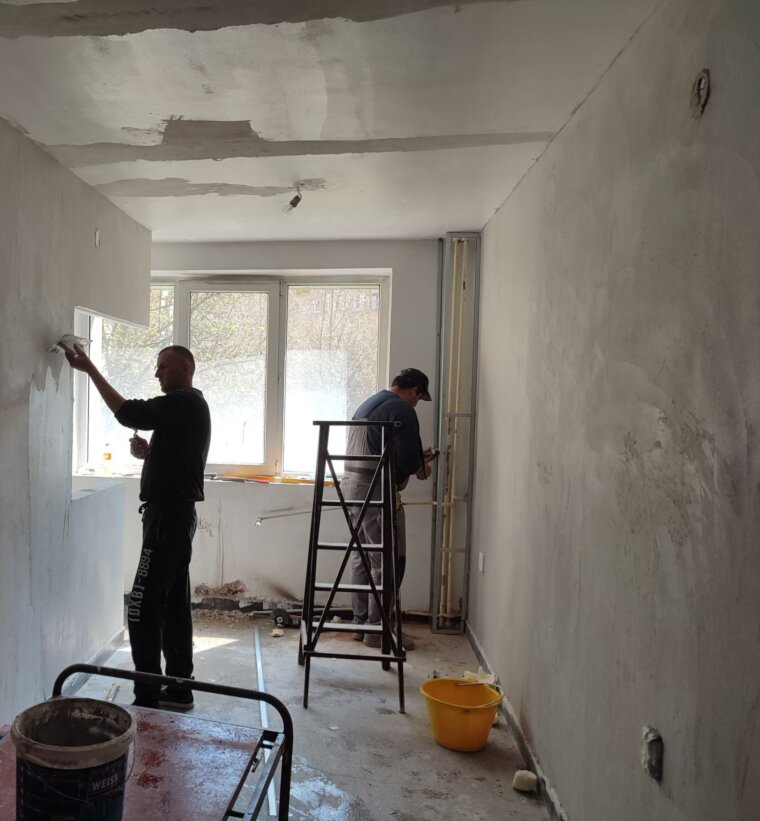 Technical Construction University refurbishment renovation for Ukraine refugees