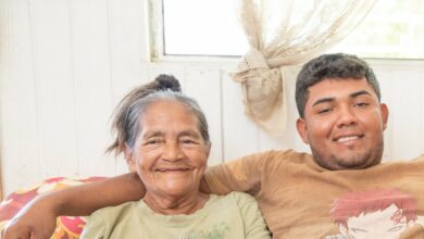 Estella and her grandson in Honduras