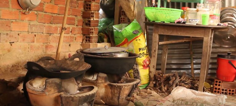 Pham cooking area Vietnam