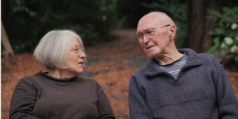 lES AND bARB SIT FOR AN INTERVIEW IN aUSTRALIA