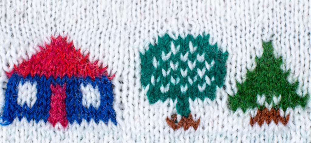 knitting for charity - stock
