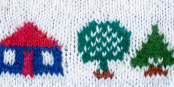 knitting for charity - stock