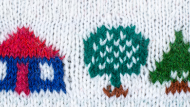 knitting for charity - stock