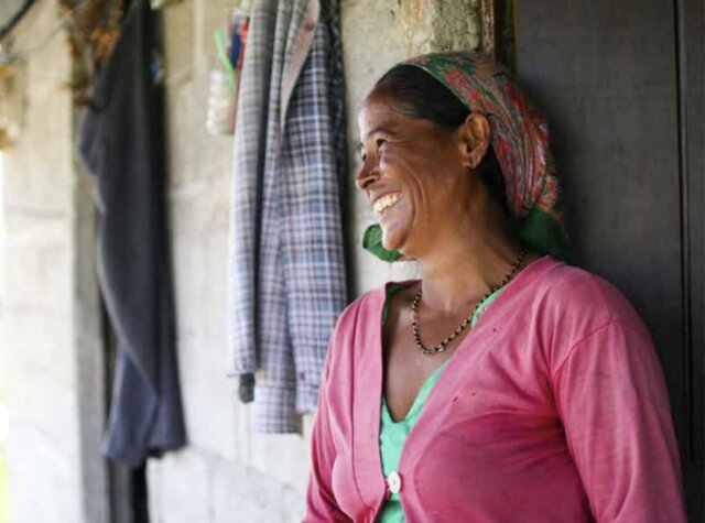 Radhika Rana laughing in Nepal