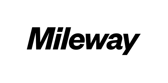 Mileway logo in black with transparent background