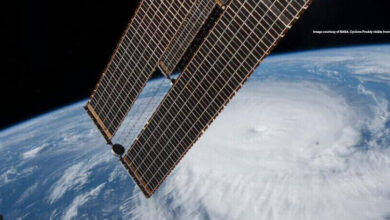 Cyclone Freddy visible from the International Space Station (Image courtesy of NASA)