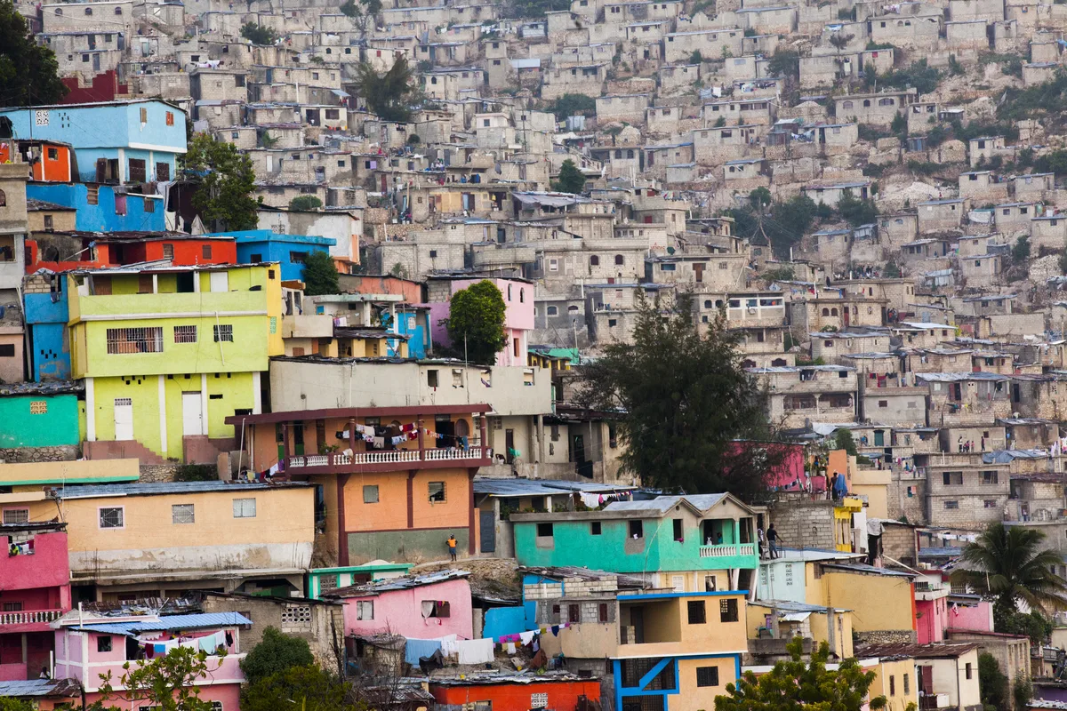 Houses in an informal settlement